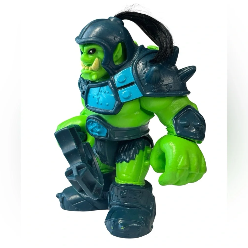 Fisher Price Imaginext Castle Green Ogre Troll Figure Toy ORC Figure Axe Weapon